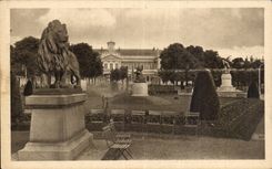 CPA Angers a corner of the gardens of town hall Lion