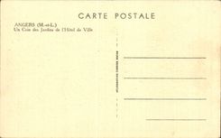 CPA Angers a corner of the gardens of town hall Lion