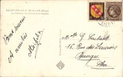 CPA the vault Angillon the castle Edges of Sauldre