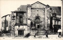 CPA Saint Poucain on Sioule church
