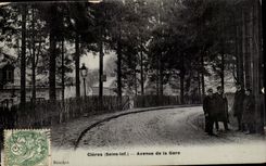 CPA Cleres Avenue of the station