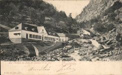 CPA Cauterets thermal baths of small St Saver and Pre