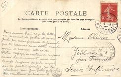 CPA Cauterets Cascades of the bridge Spain