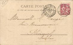 CPA Cauterets Entrance of the valley of Lutour