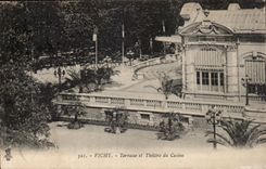 CPA Vichy Terrasse et theatre du casino