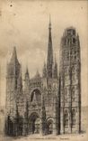 CPA Cathedral of Rouen Together