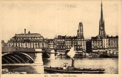 CPA Rouen Boieldieu Bridge