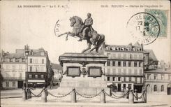 CPA Rouen Statue of Napoleon 1st