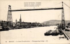 Rouen - the Transporter bridge - CPA -
