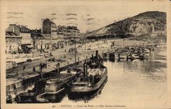 Rouen - Quay of Paris and Cote Sainte Catherine - CPA