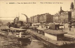 Rouen - Sights of the Quays and the Seine - CPA
