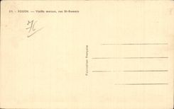 Rouen - Street Saint Romain - Old woman House - CPA