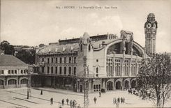 Rouen - the New Station - Green Street - CPA