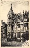 Rouen - Pen-and-ink drawing - Bourgtheroulde Hotel - CPA