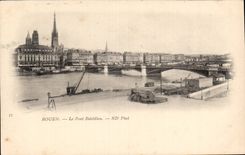 Rouen - the Boieldieu Bridge - CPA