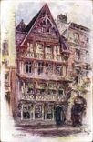 Rouen - Old woman House - Pen-and-ink drawing - CPA