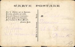 Rouen - the Old House - Pen-and-ink drawing - CPA