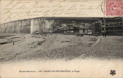 Saint Valery in Caux - the Beach - CPA