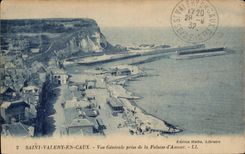 Saint Valery in Caux - View taken Cliff Upstream - CPA