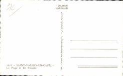 Saint Valery in Caux - the Beach and Cliffs - CPA