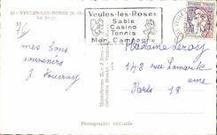 Weak Roses - the Beach - CPA