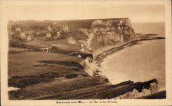 Berneval on Sea - Sea and Cliffs - CPA
