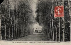 Surroundings Elbeuf - Freneuse - Church seen at the bottom an alley of the Castle - CPA