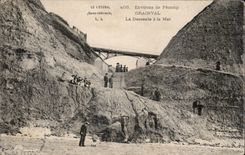 El litoral - alrededores de la pendiente con el mar - CPA de Fecamp - de Grainval