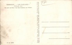 CPA Barbizon Pleiads a corner of the park Seen of the windows of hotel