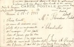 Real photo Vernon Militaria Soldier 1915 Family Gourny Prichet