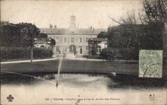 Tours - L Hopital - Vue prise du Jardin des Plantes - CPA 