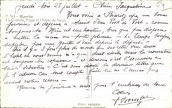 Biarritz - La Grande Plage et l Hotel du Palais - CPA 