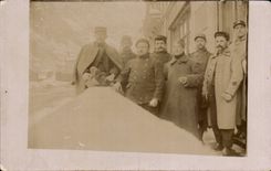 Real photo Riouperoux 1914 Isere Militaria Soldiers