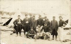 Real photo Sens 1907 Militaria Soldiers