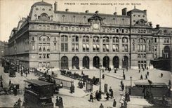 Paris - 8 - Station Saint Lazare - Street of Rome - CPA