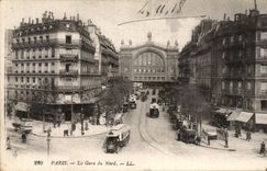 Paris - 10 - the Station of North - CPA