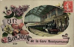 Paris - 15 - Gare Montparnasse Train - CPA 