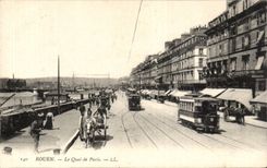 Rouen - Quays of Paris - CPA