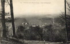 Compiegne - panorama del santo principal Jean - CPA