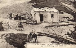 The Mount Gilds - Inn - a collar of Sancy - ass - donkey - CPA