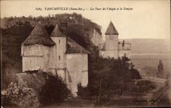Tancarville - the Tower of Eagle and the Keep - CPA
