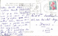 Croix de Vie - llegada un barco del pecado - CPA