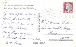 Island of Noirmoutiers - Salt marshes and View - CPA