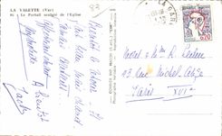 La Valette - Le Portail de l Eglise - CPA 
