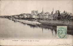 Saumur - View of the Quay of Limoges - CPA