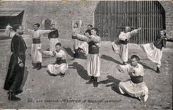 CPA Militaria With the barracks Exercise easing