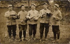 Real photo Militaria Soldiers