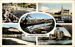 Sand on the Sarthe - Souvenir - CPA