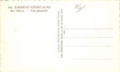 San Martin Vesubie - vision - CPA