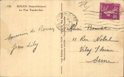 Rouen - the Transporter bridge - CPA